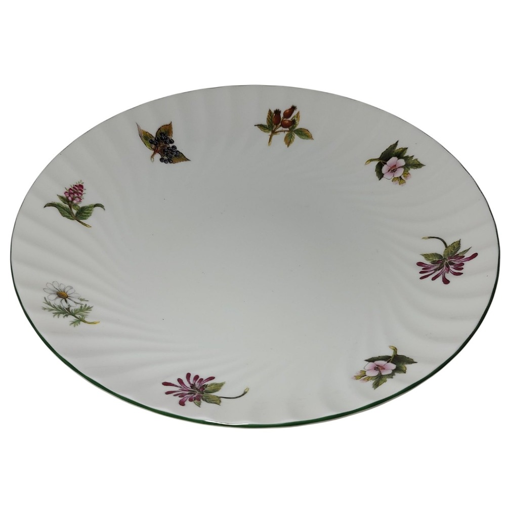 Royal Vale China Charger Under Plate Swirl Floral‎ Pattern Eleven In Mid Century